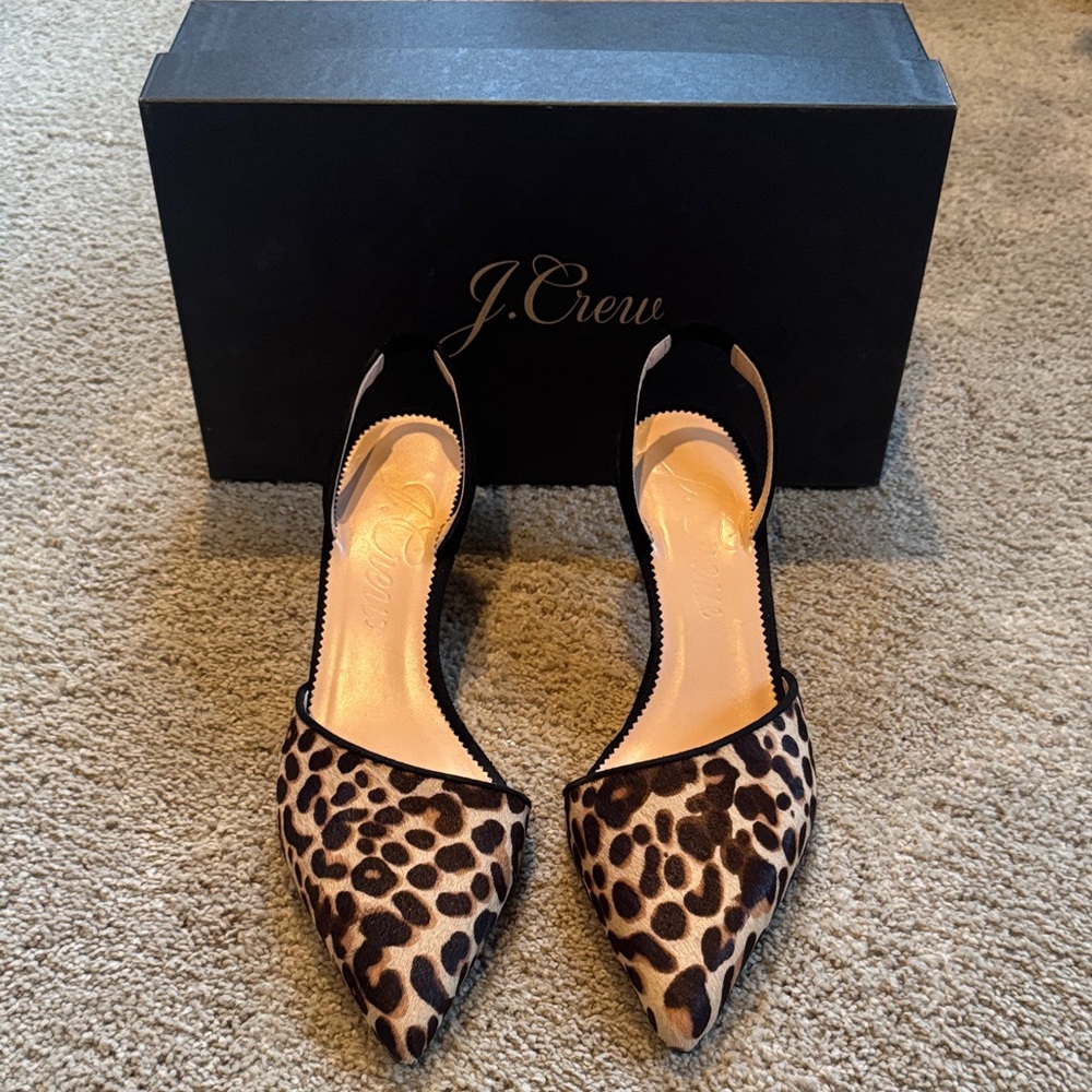 J. Crew Leopard Print Heels